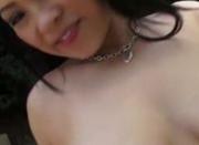 Busty Asian amateur girlfriend tapes themselves having outdoor sex