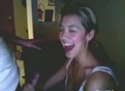 Cute Teen Gives Her BF A Blowjob