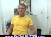 College boy showing his oral skills on audition