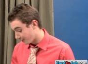 Two amazing guys having sex in office