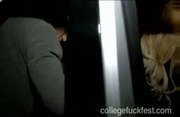 Tipsyen party turns into a car fuck outside