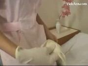 4 Nurses Fingering Guys Asshole, Jerking Off