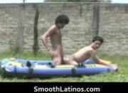 Mexican twinks go gay bareback