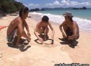 Ai Takeuchi beachfront gangbang