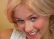 Czech blonde dildoing her snatch