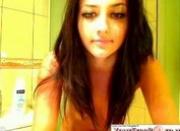 Sexy Teen Teases In The Bathroom
