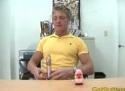 Muscled blond sucks and fucks