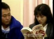 Shy Asian schoolgirl squirms