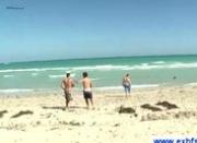 Naked guys taking a shower together