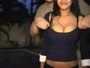 grabbing boobs