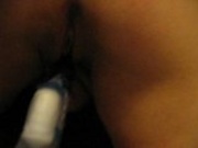 My Ex takes a vibrator from behind