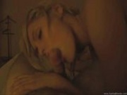 Cute Blonde Sucking and Fucking