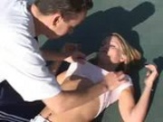 Fucking on the tennis court