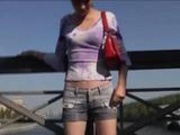 Piss: Russian Baby Wet Her Short In Public