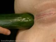 Vegetable insertions, anal sex