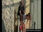 Sneaky Outdoor Sex Action