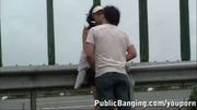 YOUNG couple on a FREEWAY in the rain PART 1