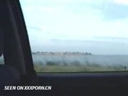 Hot blonde chick sucks boyfriend in a car (part 2)