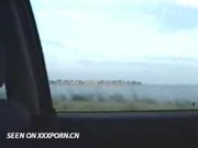 Hot blonde chick sucks boyfriend in a car (part 2)