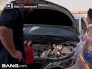 Valentina Nappi goes skinny dipping her roadside mechanic