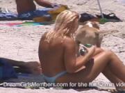 Topless Hot Girls Fill The Sand In Miami South Beach