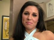 Missy Maze is an amateur Latina who stars in the point-of-view blowjob video A Dirty Dicksucker!