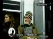 Lap dance in the train