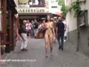 Crazy Redhead Has Fun In Public