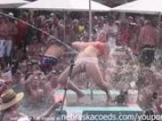 dantes pool wet tshirt pole contest during fantasy fest 2013