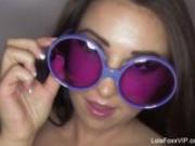Cutie Lola Foxx touches herself and teases the camera