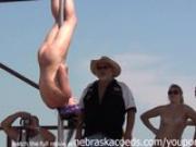 naked amateur pole dancing finalist at iowa biker rally