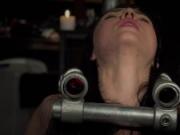 Bondage Teen in Hard BDSM punishment for naughty behavior made to cum