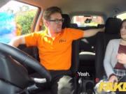 Fake Driving School Sexy horny new learner has a secret surprise