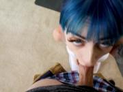 Jewelz Blu - Blue Haired Newcomer With Perfect Pussy