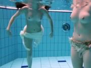 Andrejka and Anetta underwater hot lesbians