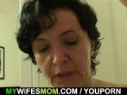 Hairy pussy old mother in law and boy sex