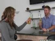 Milf gets hot with strip tease for lucky guy