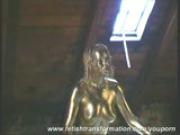completly painted in gold