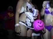 Pussy Fingering in the Street Fantasy Fest Key West Sluts