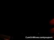 Black wife eats cum