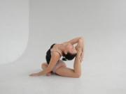 Naked gymnastics and flexible teen Dasha