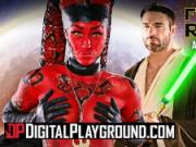 DigitalPlayground - Cosplay teen Kleio Valentie get painted up and fucked in Starwar's porn parody
