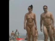 An excellentA nude beach voyeur video