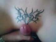 cumshot on pussy tatoo