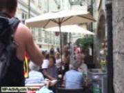 Lola - Hot Redhead Has Fun In Public