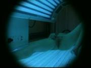 Hot Chick in a Tanning Bed