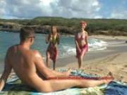 Sex on the beach threesome Lynn Danni