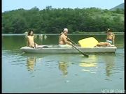Great big orgy on the lake at the summer house pt 1/3