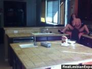 RealLesbiansExposed - Naughty Lesbians Fuck in the Kitchen