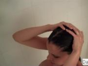 Diamond Kitty Decides To Get Wet And Wild In The Shower